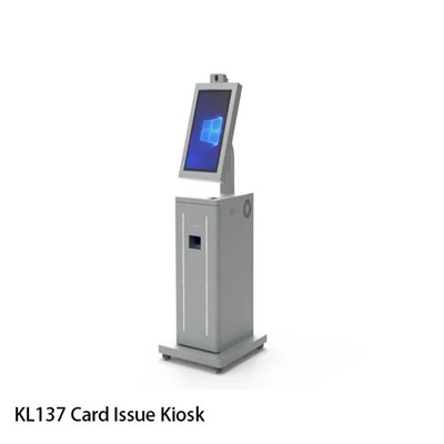 Kiosk zur Ausgabe von Bankkreditkarten