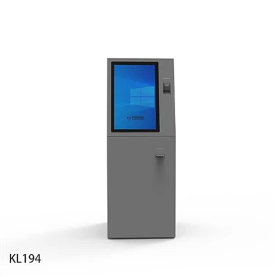 Kiosk zur Ausgabe von Bankprägekarten